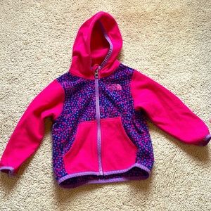 12-18 month girls NorthFace zip up jacket fleece